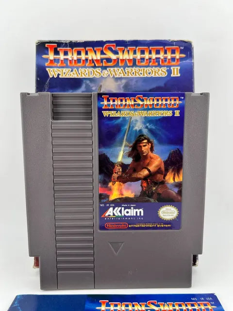 Iron Sword Wizards and Warriors II 2 Nintendo NES