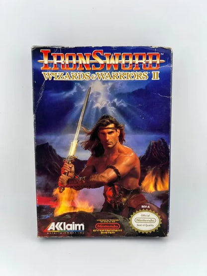 Iron Sword Wizards and Warriors II 2 Nintendo NES