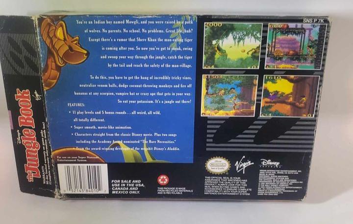 THE JUNGLE BOOK EN BOITE SUPER NINTENDO SNES - jeux video game-x