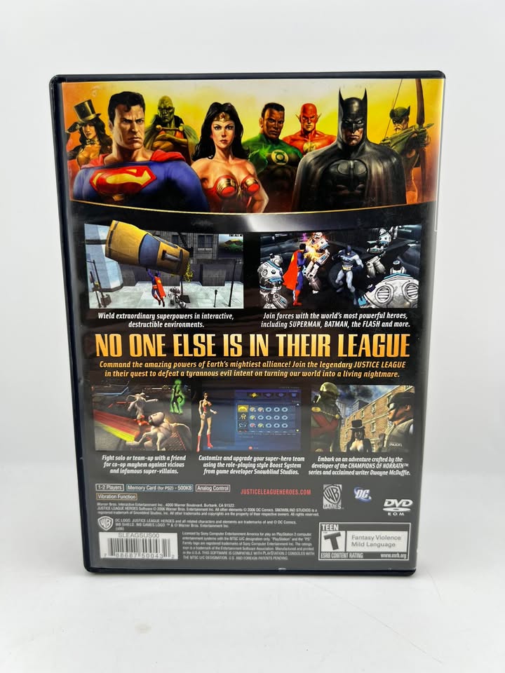 Justice League Heroes Playstation 2 PS2