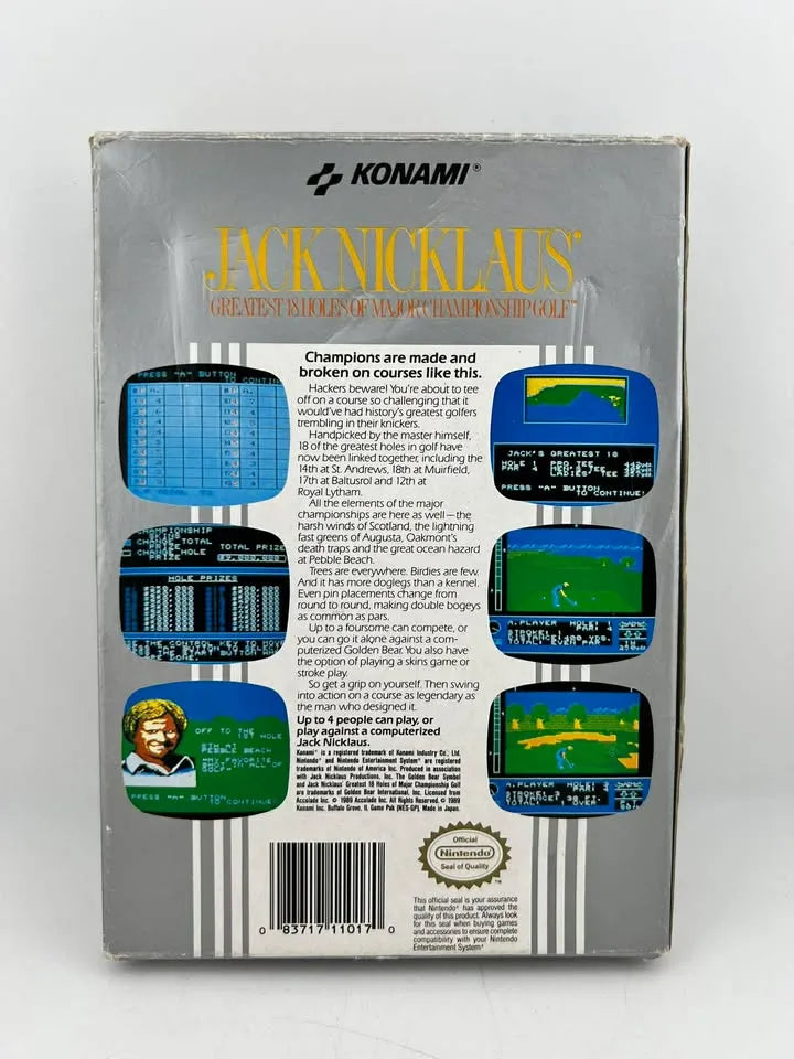 Jack Nicklaus Golf En Boite Nintendo Nes