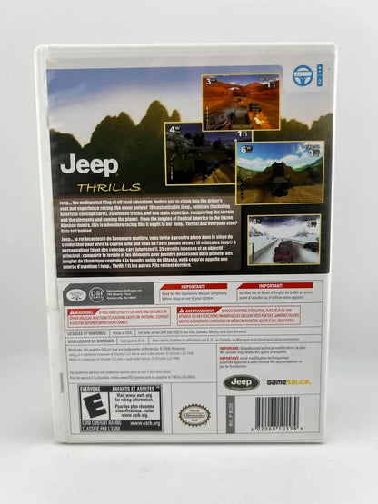 Jeep Thrills Nintendo Wii