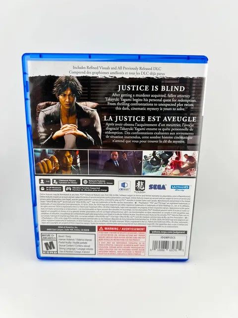 Judgment Playstation 5 PS5