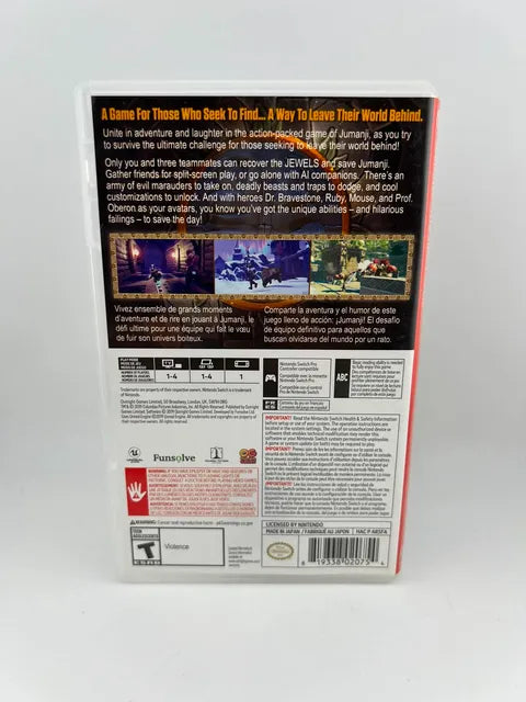 Jumanji: The Video Game Nintendo Switch