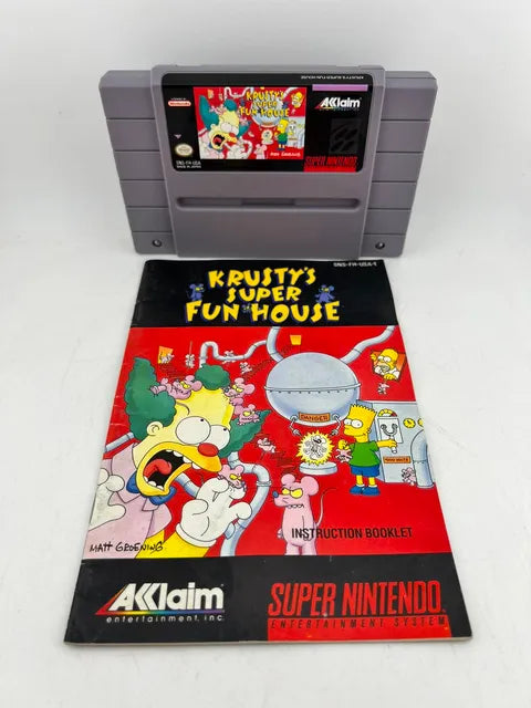 Krusty's Super Fun House Super Nintendo Snes
