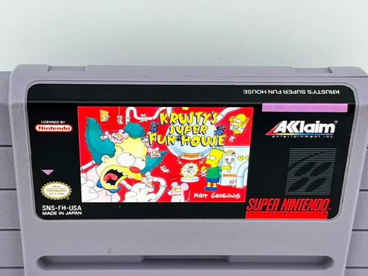 Krusty's Super Fun House Super Nintendo Snes