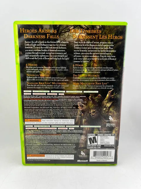 Kingdom Under Fire Circle Of Doom Xbox 360 X360