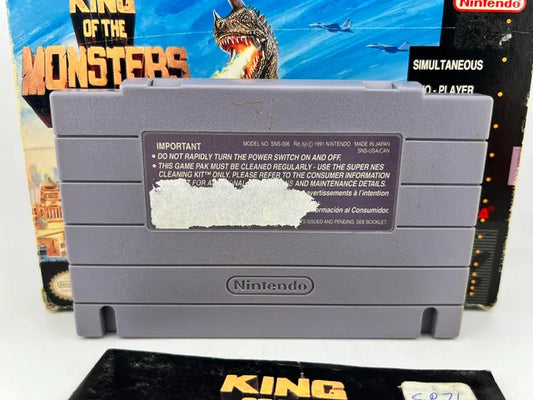 King of the Monsters Super Nintendo Snes