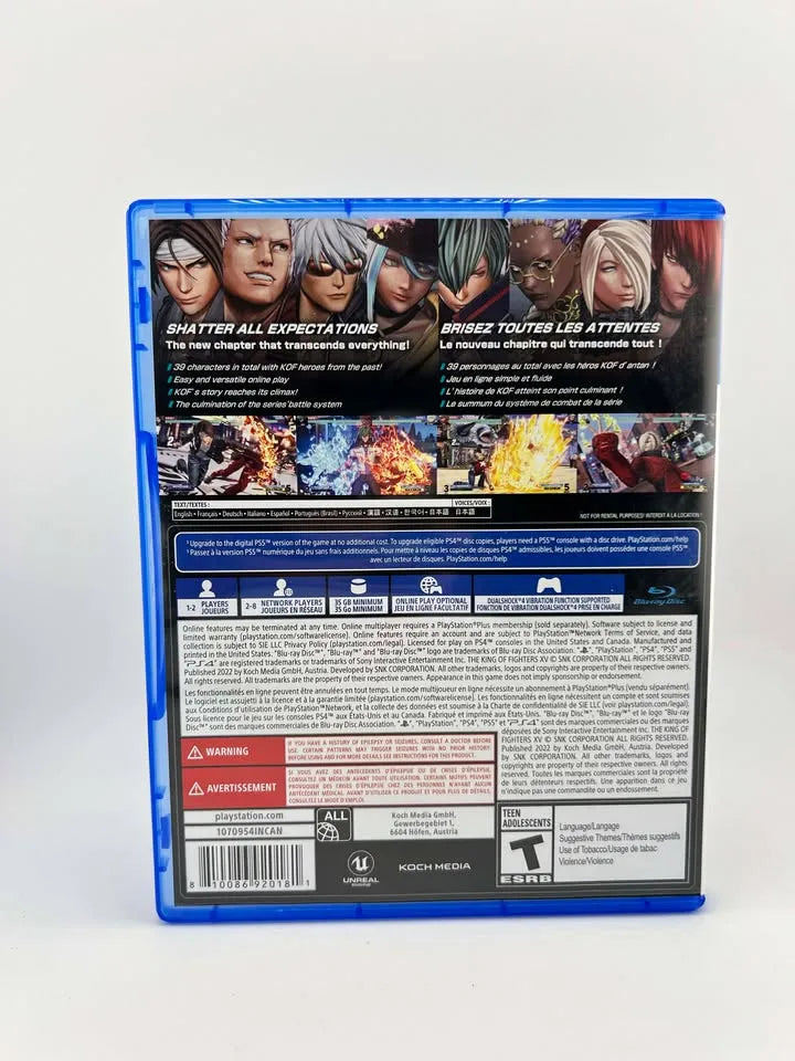 The King of Fighters KOF XV 15 Playstation 4 PS4