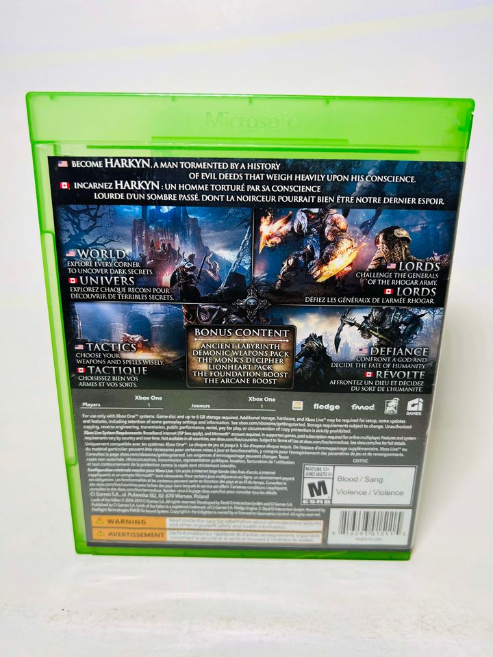 LORDS OF THE FALLEN COMPLETE EDITION XBOX ONE XONE - jeux video game-x