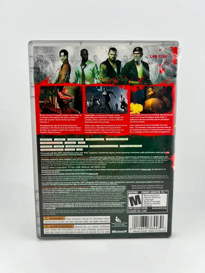 Left 4 Dead Game of the Year Platinum Hits Xbox 360 X360