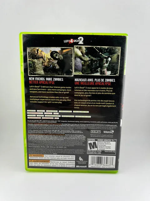 Left 4 Dead 2 Xbox 360 X360