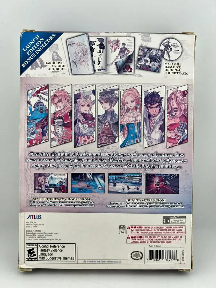 Legend of Legacy Launch Edition Nintendo 3DS