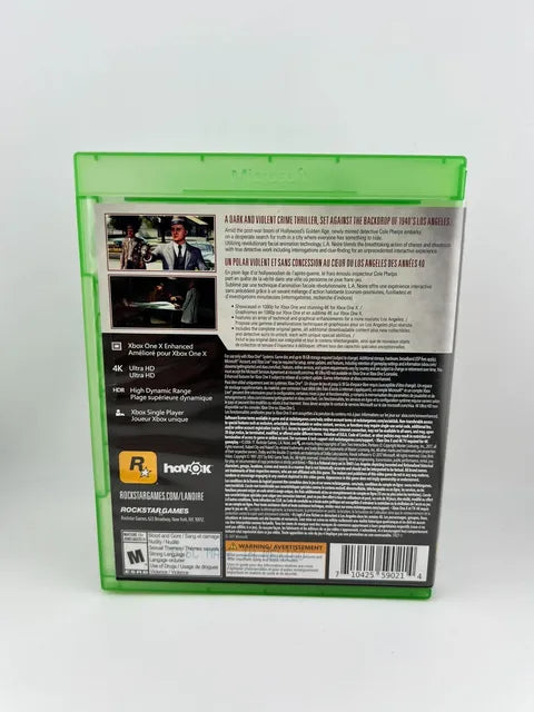 L.A. Noire Xbox One Xone