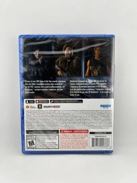 The Last of Us Part II 2 Remastered Playstation 5 PS5