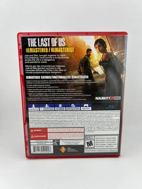 The Last of Us Remastered Playstation Hits Playstation 4 PS4