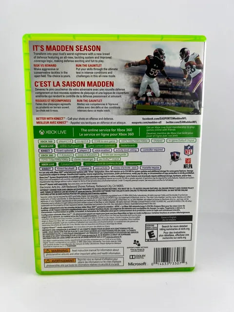Madden NFL 15 Xbox 360 X360