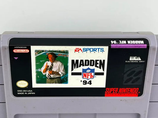 Madden NFL 94 Super Nintendo Snes