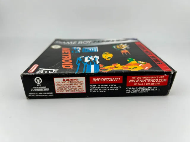 Metroid Classic NES Series Game Boy Advance GBA