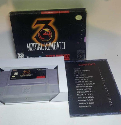 MORTAL KOMBAT III 3 EN BOITE SUPER NINTENDO SNES - jeux video game-x