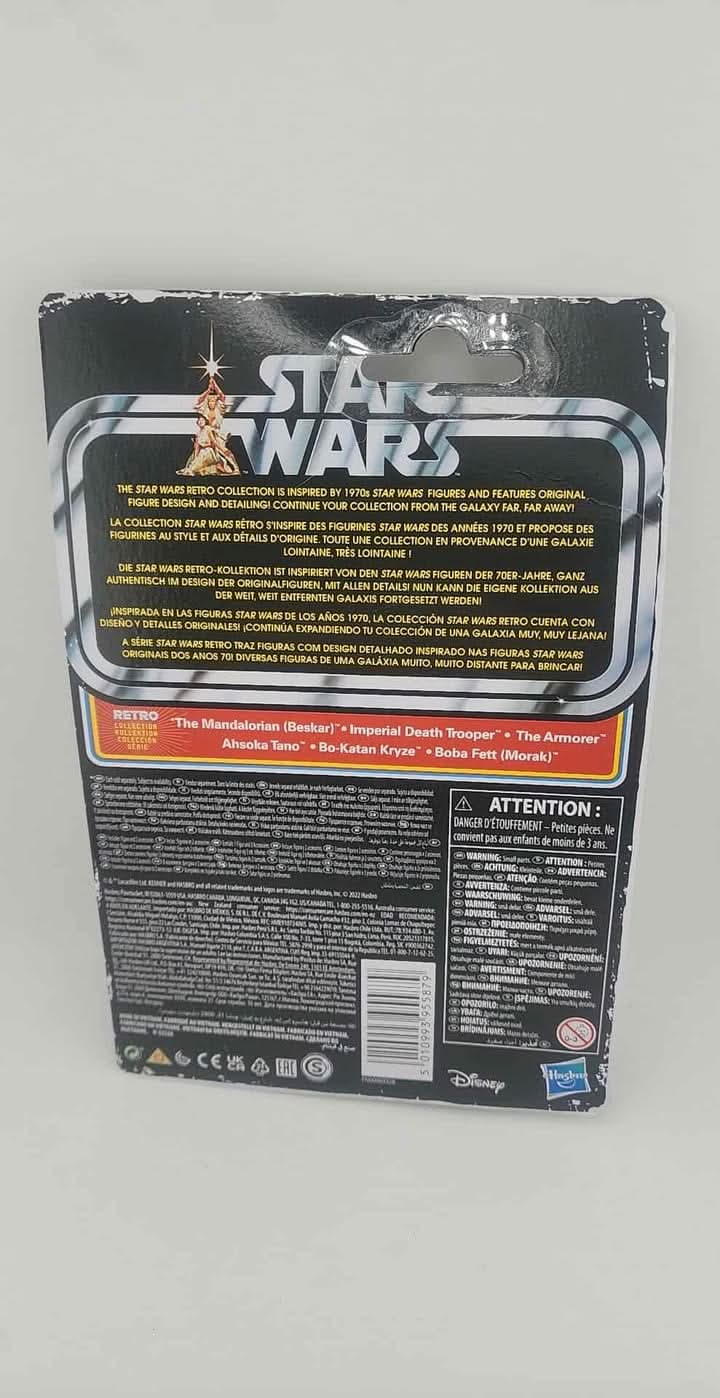 FIGURINE Hasbro Star Wars Retro Collection the Mandalorian (Beskar) Toy 9.5-cm-Scale Star Wars: the Mandalorian Hasbro