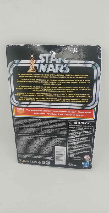FIGURINE Hasbro Star Wars Retro Collection the Mandalorian (Beskar) Toy 9.5-cm-Scale Star Wars: the Mandalorian Hasbro