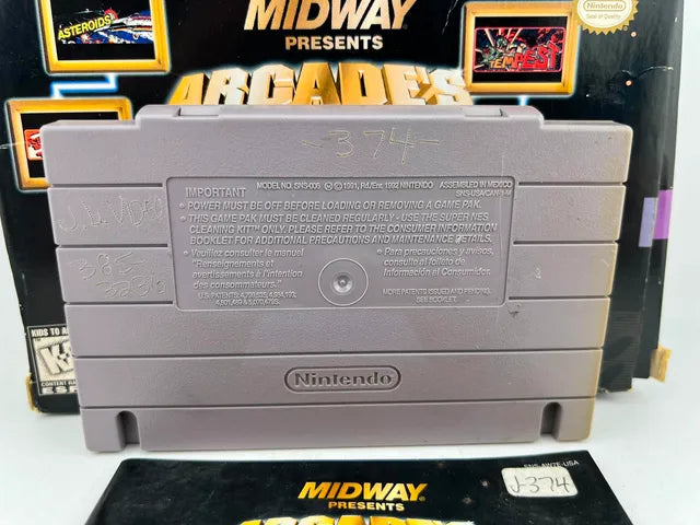 Midway Arcade's Greatest Hits Atari Collection 1 Super Nintendo Snes