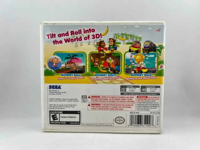 Super Monkey Ball 3D Nintendo 3DS