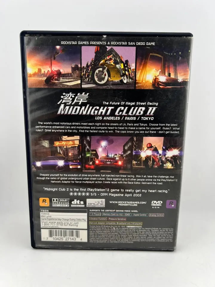 Midnight Club II 2 Playstation 2 PS2