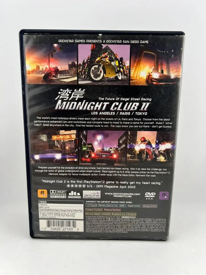 Midnight Club II 2 Playstation 2 PS2