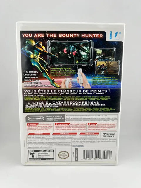 Metroid Prime 3 Corruption Nintendo WII