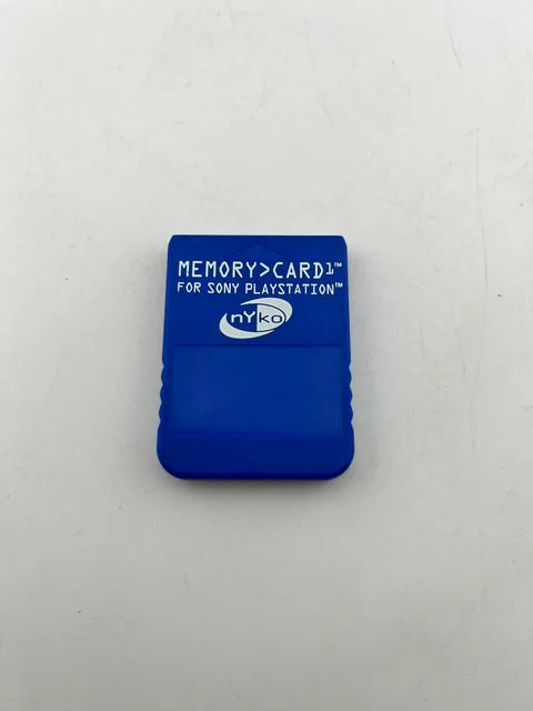 Carte Mémoire Nyko Memory Card Blue PlayStation PS1 15 Blocks