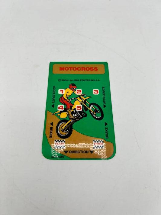 Carte d’overlay Motocross Intellivision Intel