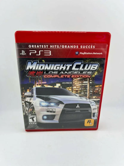 Midnight Club Los Angeles Complete Edition Greatest Hits Playstation 3 PS3