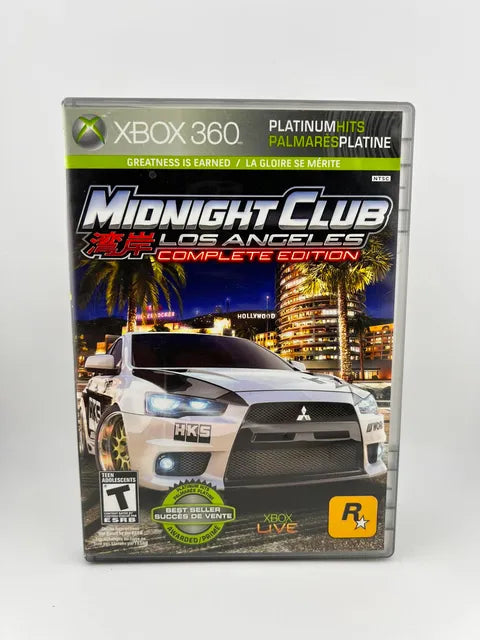 Midnight Club Los Angeles Complete Edition Platinum Hits Xbox 360 X360