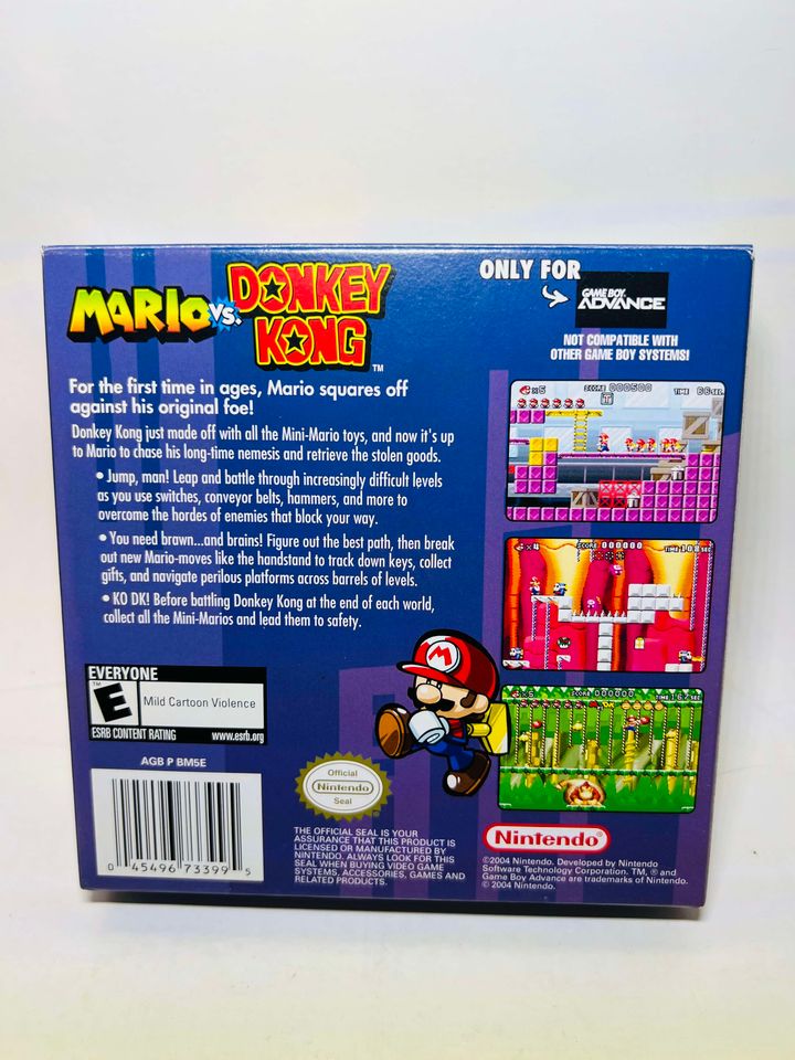 MARIO VS DONKEY KONG EN BOITE GAME BOY ADVANCE GBA - jeux video game-x