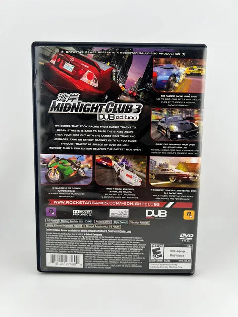 Midnight Club 3 Dub Edition Playstation 2 PS2