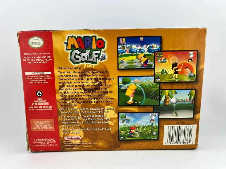 Mario Golf Nintendo 64 N64