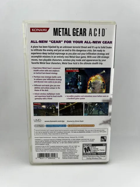 Metal Gear AciD Playstation Portable PSP