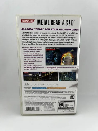 Metal Gear AciD Playstation Portable PSP