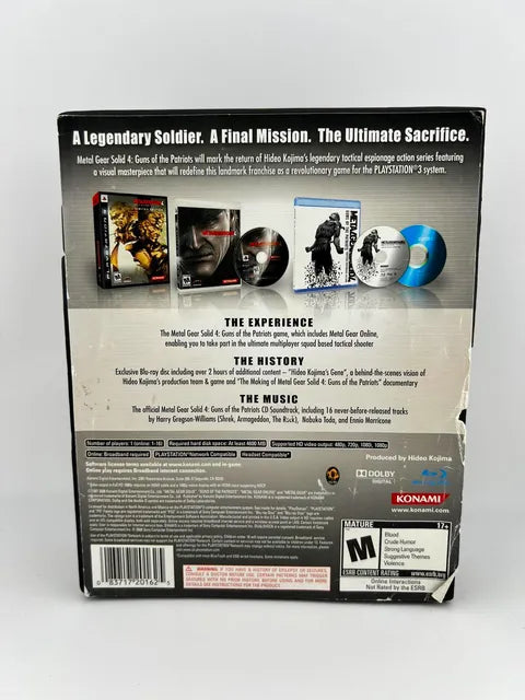 Metal Gear Solid 4 Guns of the Patriots Limited Edition Playstation 3 PS3