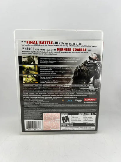 Metal Gear Solid 4 Guns of the Patriots Playstation 3 PS3