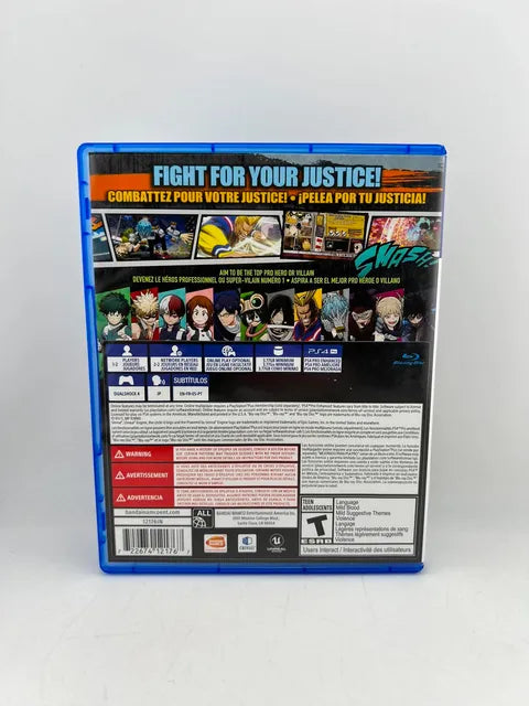 My Hero One's Justice Playstation 4 PS4