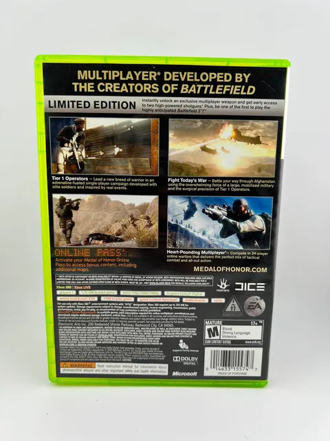 Medal of Honor Limited Edition Xbox 360 X360