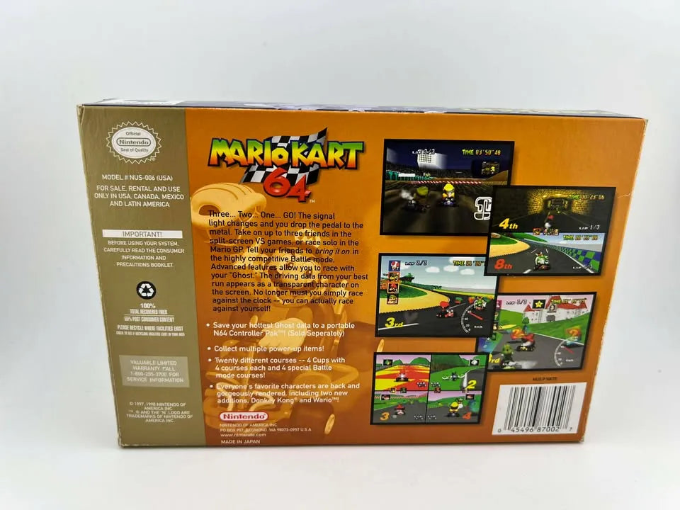 Mario Kart 64 Players Choice Nintendo 64 N64