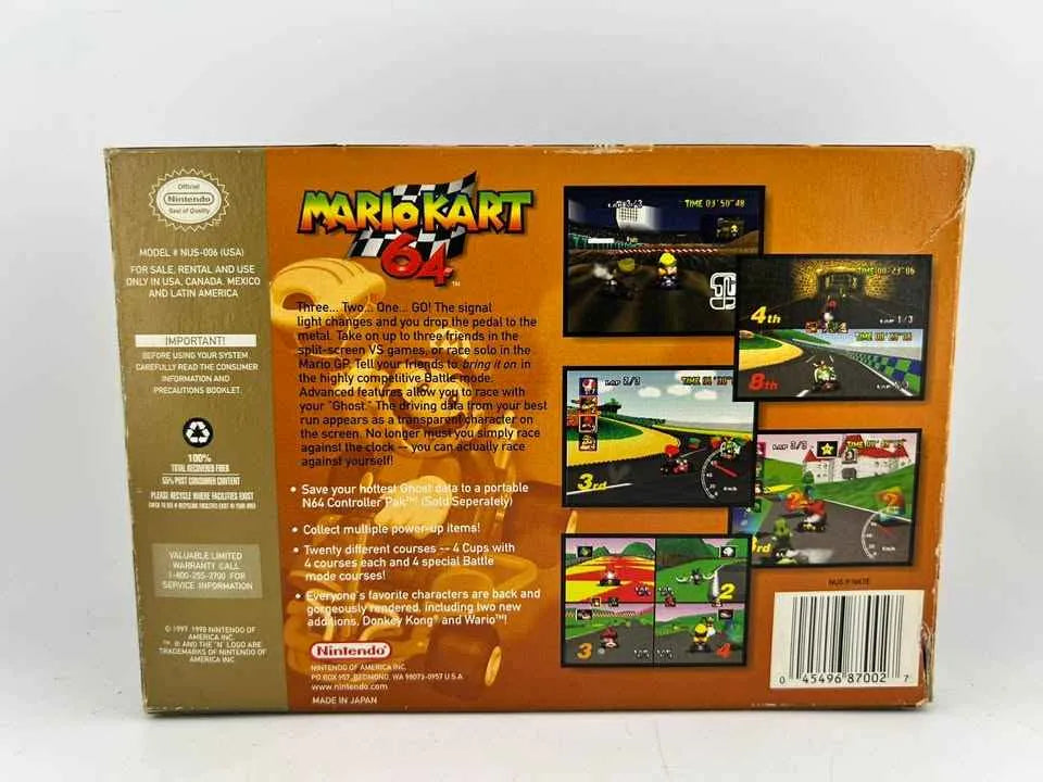 Mario Kart 64 Players Choice Nintendo 64 N64