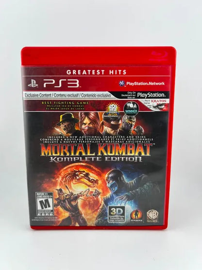 Mortal Kombat Komplete Edition Greatest Hits Playstation 3 PS3