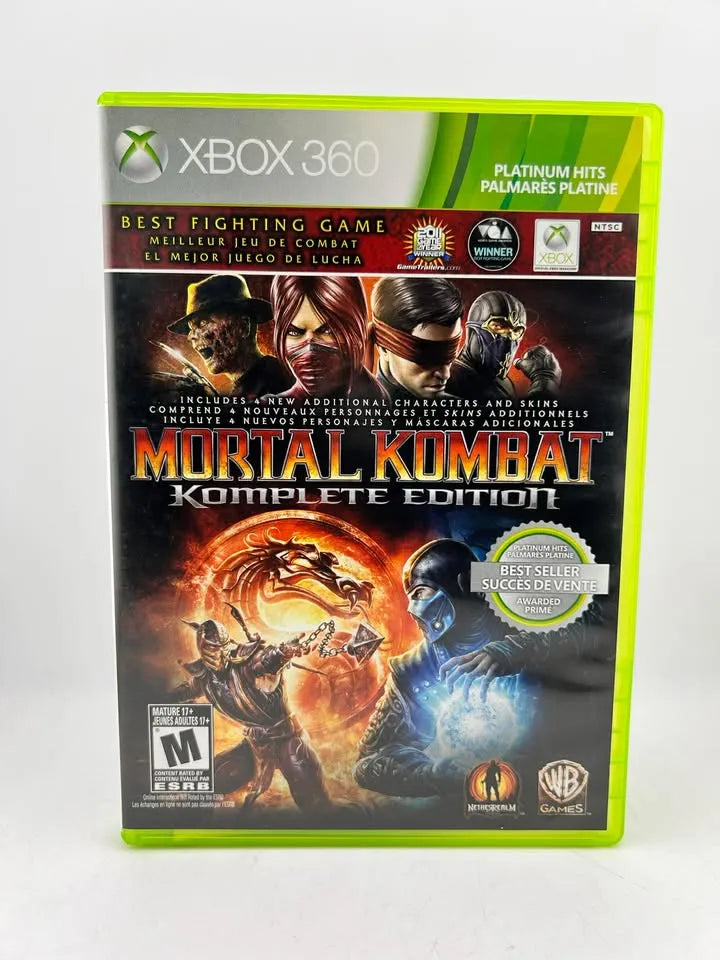 Mortal Kombat Komplete Edition Platinum Hits Xbox 360 X360