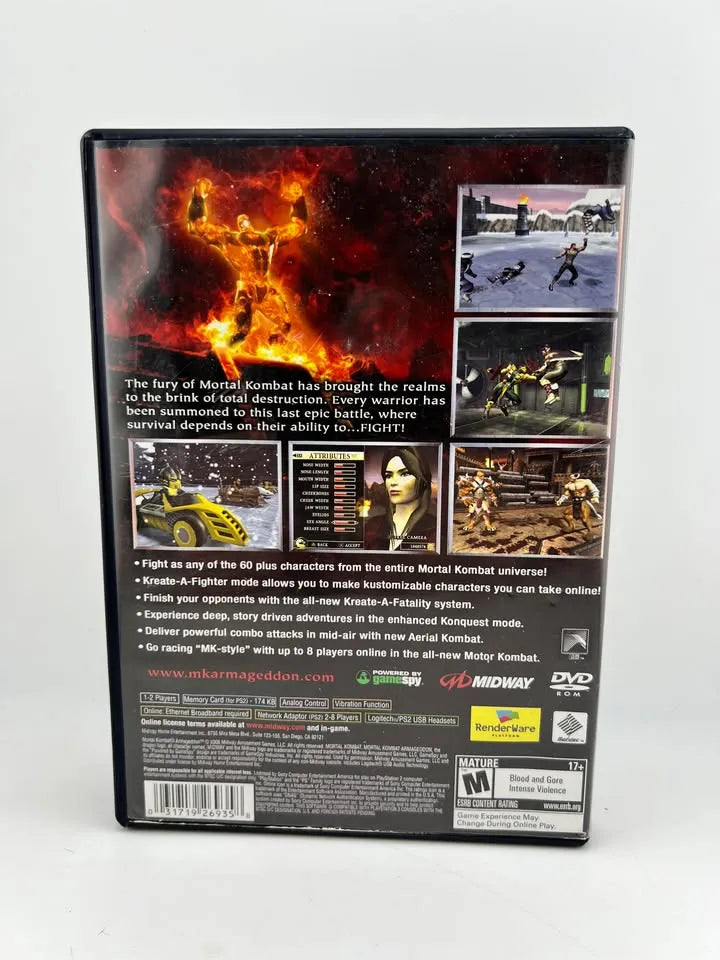 Mortal Kombat Armageddon Playstation 2 PS2