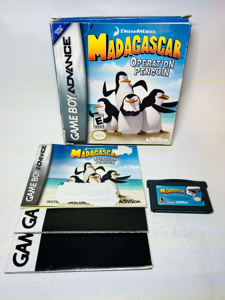 MADAGASCAR OPERATION PENGUIN EN BOITE GAME BOY ADVANCE GBA - jeux video game-x